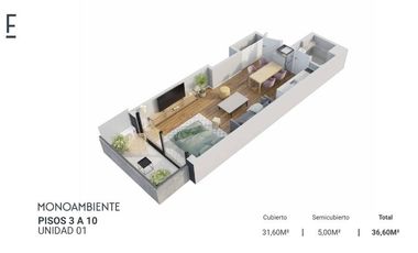 VENTA MONOAMBIENTE CON AMENITIES EN BELGRANO