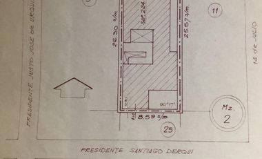 lote de 8,60mts x 26 mts  - ideal para locales