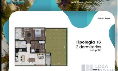 Departamento 2 dormitorios y cochera en venta