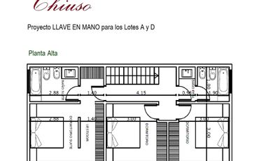 Casa LLAVE EN MANO - CASTELAR Norte - Barrio Cerrado - CHIUSO (Lotes A y D)