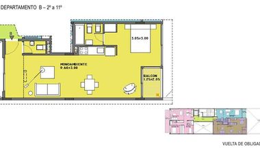 Departamento en pozo Monoambiente - Venta - Nuñez - Muy buena ubicación