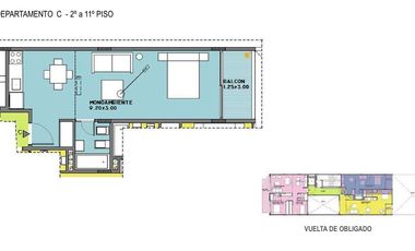 Departamento en pozo Monoambiente - Venta - Nuñez - Muy buena ubicación