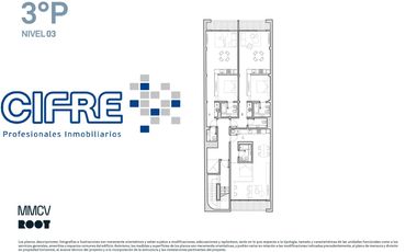 Departamento tipo LOFT con  balcón terraza, baño y toilette. Amenities en terraza!