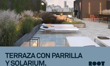 Departamento tipo LOFT con  balcón terraza, baño y toilette. Amenities en terraza!