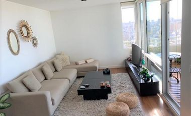 IMPRESIONANTE 2 AMB C/COCH FIJA AMOBLADO PISO SUPER ALTO C/ESPECTAC VISTA TORRE MIRABILIA.