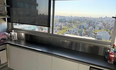 IMPRESIONANTE 2 AMB C/COCH FIJA AMOBLADO PISO SUPER ALTO C/ESPECTAC VISTA TORRE MIRABILIA.