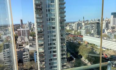 IMPRESIONANTE 2 AMB C/COCH FIJA AMOBLADO PISO SUPER ALTO C/ESPECTAC VISTA TORRE MIRABILIA.