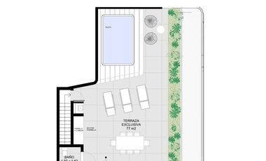 DEPARTAMENTO PREMIUM DE TRES DORMITORIOS VENTA TERRAZA Y PILETA EXCLUSVIA ABASTO ROSARIO