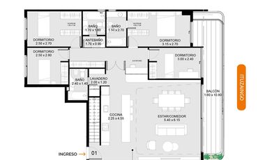 DEPARTAMENTO PREMIUM DE TRES DORMITORIOS VENTA TERRAZA Y PILETA EXCLUSVIA ABASTO ROSARIO
