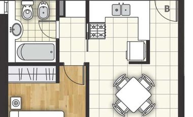 Venta/Financiacion Un Dormitorio Balcon Corrido Piso 2 Ciudad Universitaria