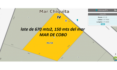 Terreno en venta en Mar Chiquita, Mar de Cobo