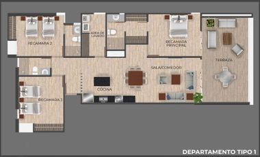 Departamento en Venta en San Crisanto, Sepia San Crisanto (Mod: EK)