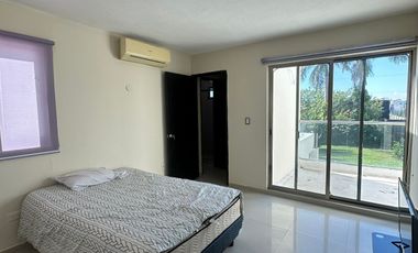 Casa Amueblada-Equipada  con Amplio Jardín y Piscina, Terreno 600m2