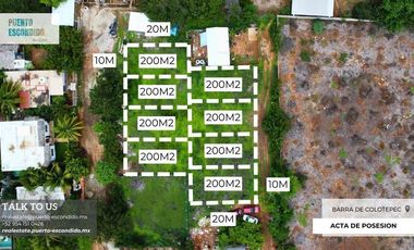 Lotes Asombrosos en Barra de Colotepec