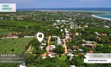 Terreno con Vista al Mar Cerca del Mercado Zicatela
