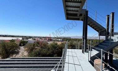 Oficina corporativa con celdas solares. Tomas Fdz Juárez Chih