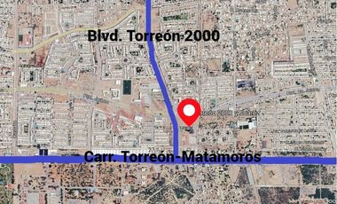 Terreno en renta de 8,590 m² con excelente ubicación en Prolongación Juárez esquina con Torreón 2000.