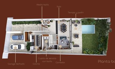 En Venta Casa en el Fracc. Sodzil Norte de 3 recámaras