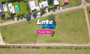 Lote 144 en Funes Town - Subdivisible con salida a dos calles