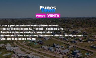 Lote 144 en Funes Town - Subdivisible con salida a dos calles