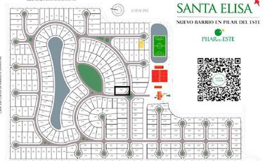 VENTA Terreno en Pilar Del Este, Santa Elisa. Interno (Puede incluir proyecto construcción de casa!)
