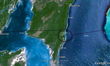 SE VENDE TERRENO EN MAHAHUAL CON 200 m EN LA PLAYA