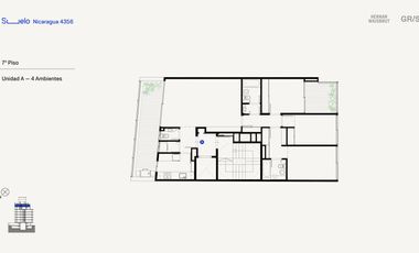 Departamento - Venta 3 ambientes con baulera -Palermo