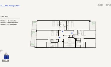 Departamento - Venta 3 ambientes con baulera -Palermo