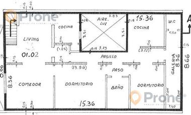 Casa en planta alta en Roca y Wheelwright