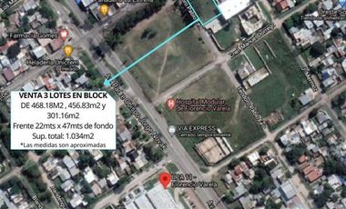 OPORTUNIDAD! 3 LOTES FCIO.VARELA 1.034m2