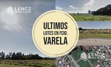 OPORTUNIDAD! 3 LOTES FCIO.VARELA 1.034m2