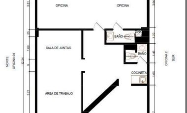 Oficina en renta de 105 m² en San Pedro Garza Garcia