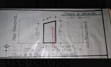 Terreno en  venta en Donato Álvarez al 1500