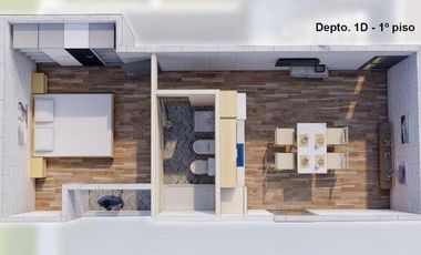 Departamento en venta de 1 dormitorio c/ cochera en Guadalupe