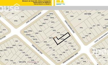 VENTA DE TERRENO 387 M2 ENVILLA URQUIZA USAB2
