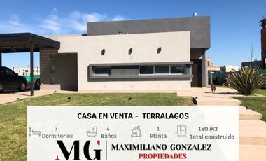 Casa en venta, 5 ambientes. Terralagos, Canning