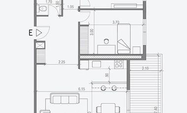 Departamento en Venta   3 ambientes Gran Balcon aterrazado y cochera cubierta    - San Martin