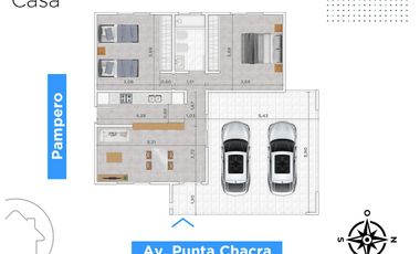 Venta Casa dos dormitorios Punta Chacra - Roldán