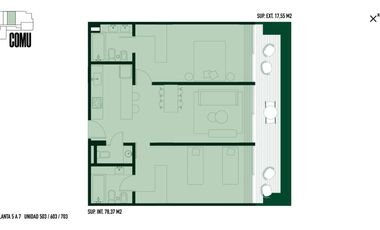 Departamento en  Bajo Belgrano