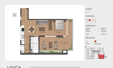 VENTA DEPTO EN POZO 2 AMBIENTES SAAVEDRA