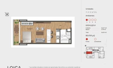 VENTA DEPTO EN POZO 2 AMBIENTES SAAVEDRA