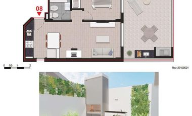 Venta Departamento 2 Dormitorios a Estrenar Centro