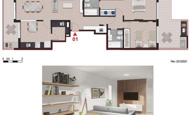 Venta Departamento 2 Dormitorios a Estrenar Centro