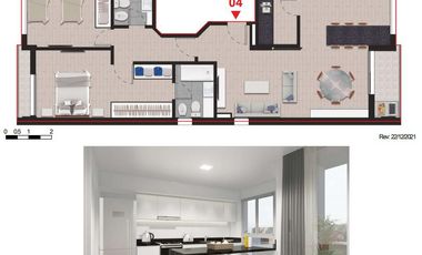 Venta Departamento 2 Dormitorios a Estrenar Centro