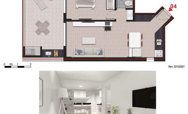 Venta Departamento 2 Dormitorios a Estrenar Centro