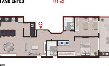 Venta Departamento 2 Dormitorios a Estrenar Centro