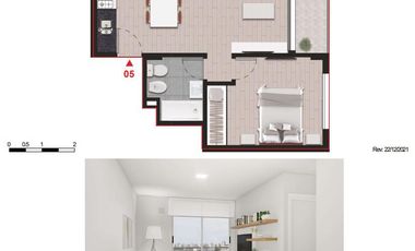 Venta Departamento 2 Dormitorios a Estrenar Centro
