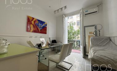 Departamento en Recoleta frente balcon