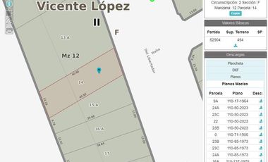 Excelente Terreno - Vicente López