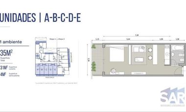 Gallo 900, Departamento Monoambiente al Frente con Balcón, Ideal Inversión, Barrio Norte